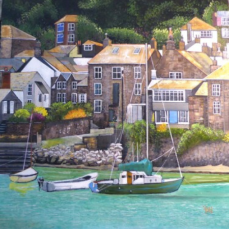 oeuvre-artiste-claire-dubois-le-port-bateaux-pastel