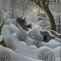 pastel-claire-dubois-soleil-hiver-paysage-neige