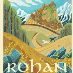 Reproduction-poster-Rohan-royaume-Le-seigneur-des-anneaux-Tolkien